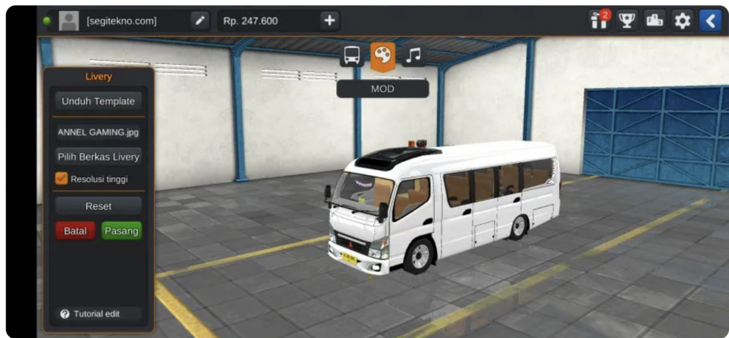 mod bussid minibus