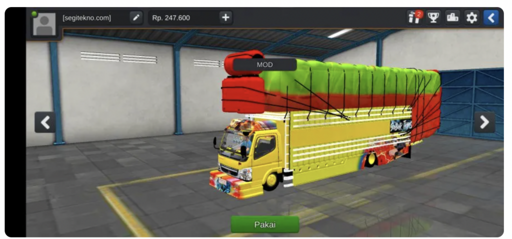 mod bussid truck fuso muatan berat 1