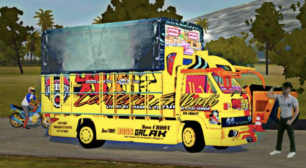 mod bussid truck oleng 3