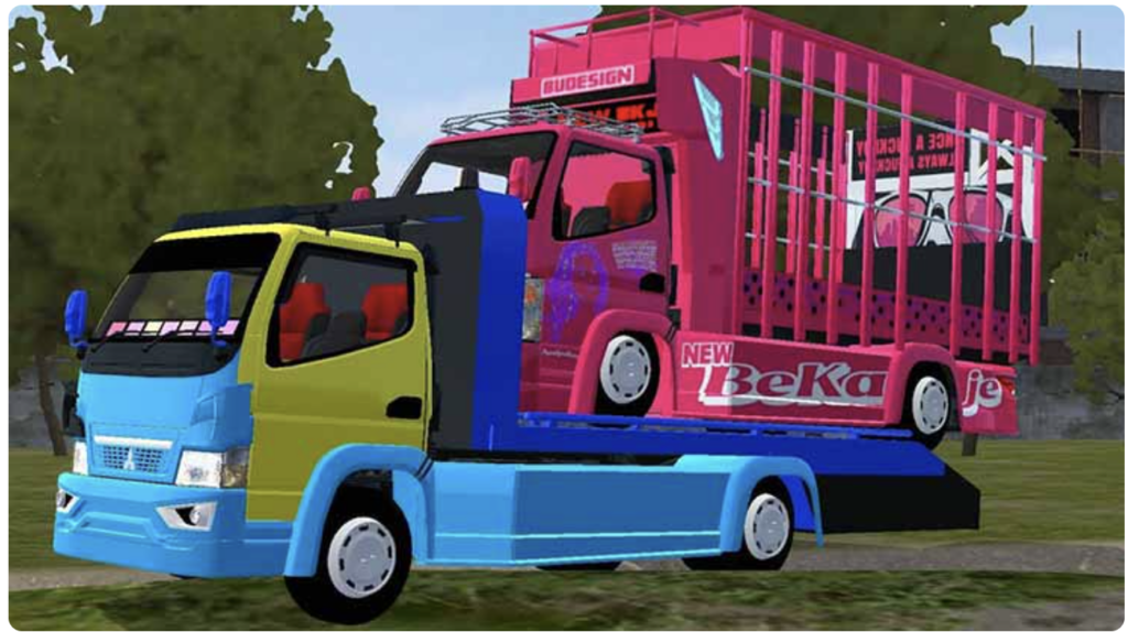 mod bussid truck towing hidrolik