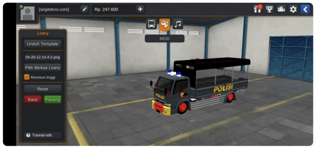 mod for bussid motor